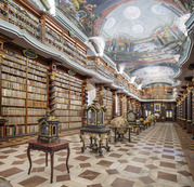 Books, clocks and globes, national library, Prague / Reinhard Gorner