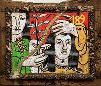 Deux figures et une fleur / Joris Ghilini